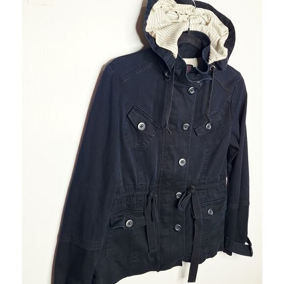 Y2K Hooded Utility Jacket Bella Swan Twilight Forever21 Medium Cargo Grunge - Picture 8 of 10